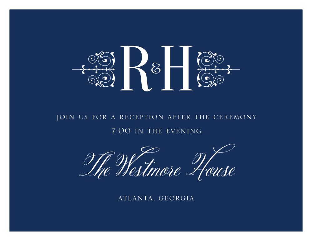 Love Song Reception Card