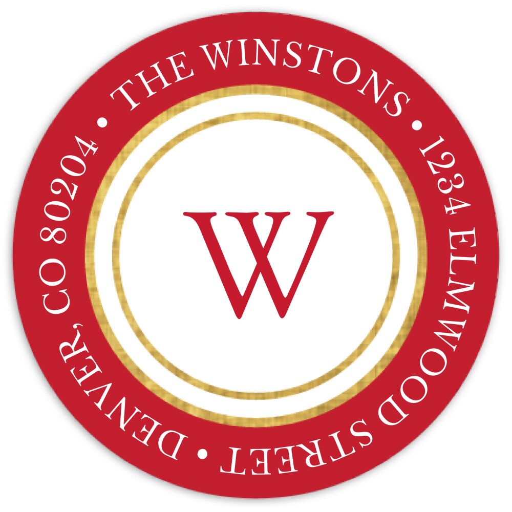 Family Name Round Address Sticky