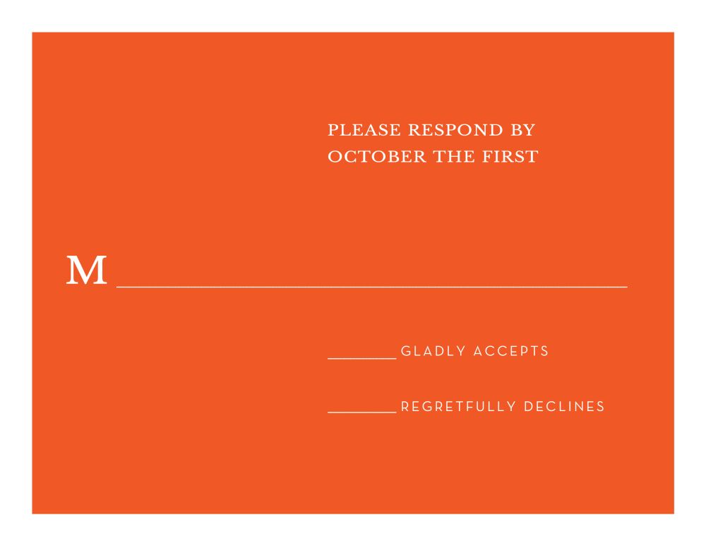 Perfectly Simple Response Card