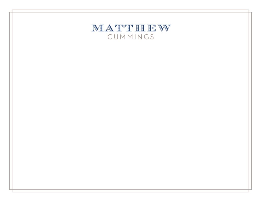 Skewed Border Flat Note