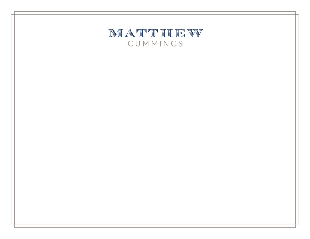 Skewed Border Flat Note