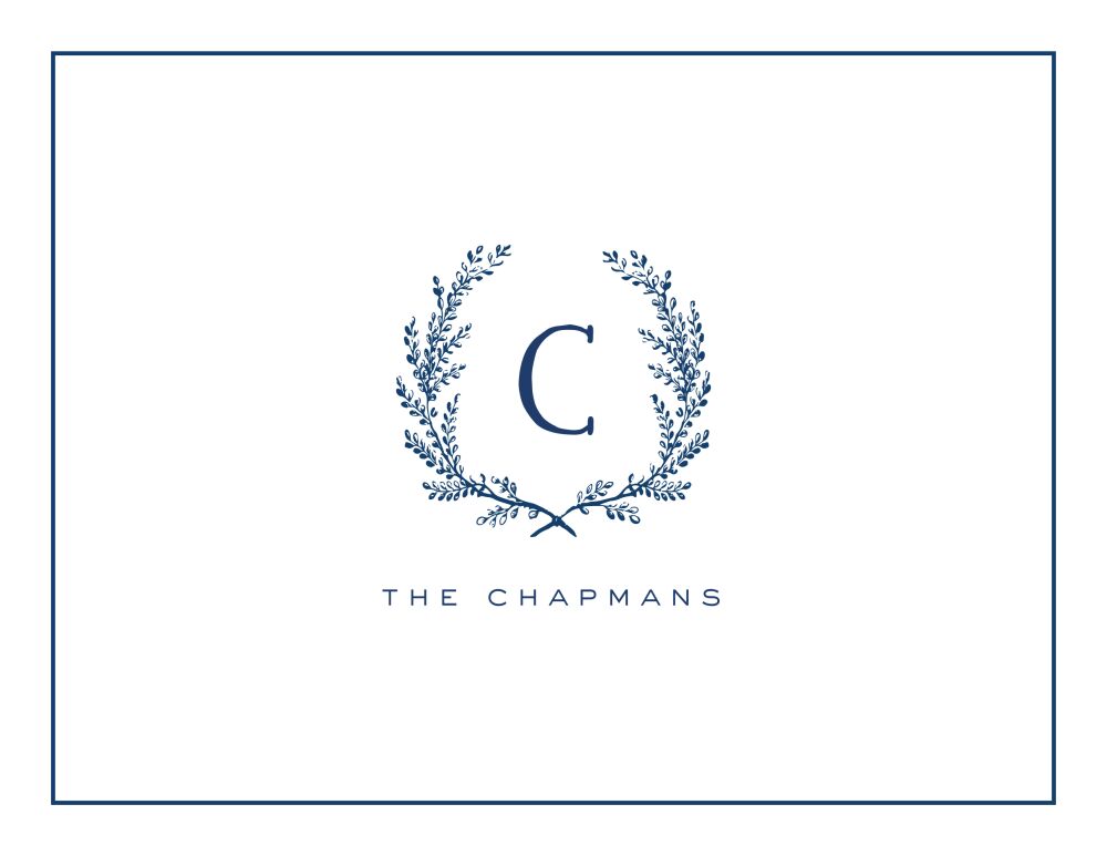 Provincial Wreath Folded Note