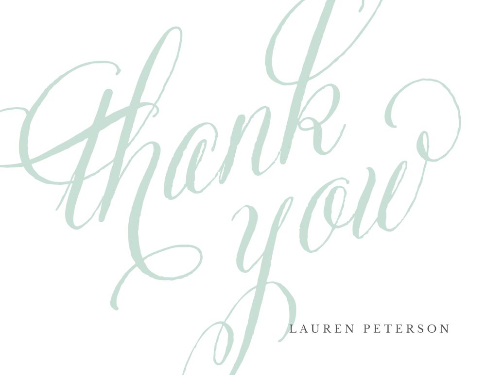 Big Thank You Folded Note