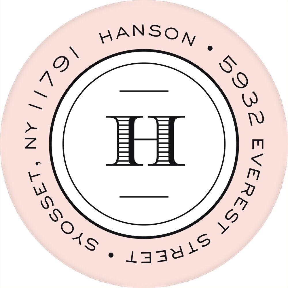 Classic& Clean Round Address Sticky