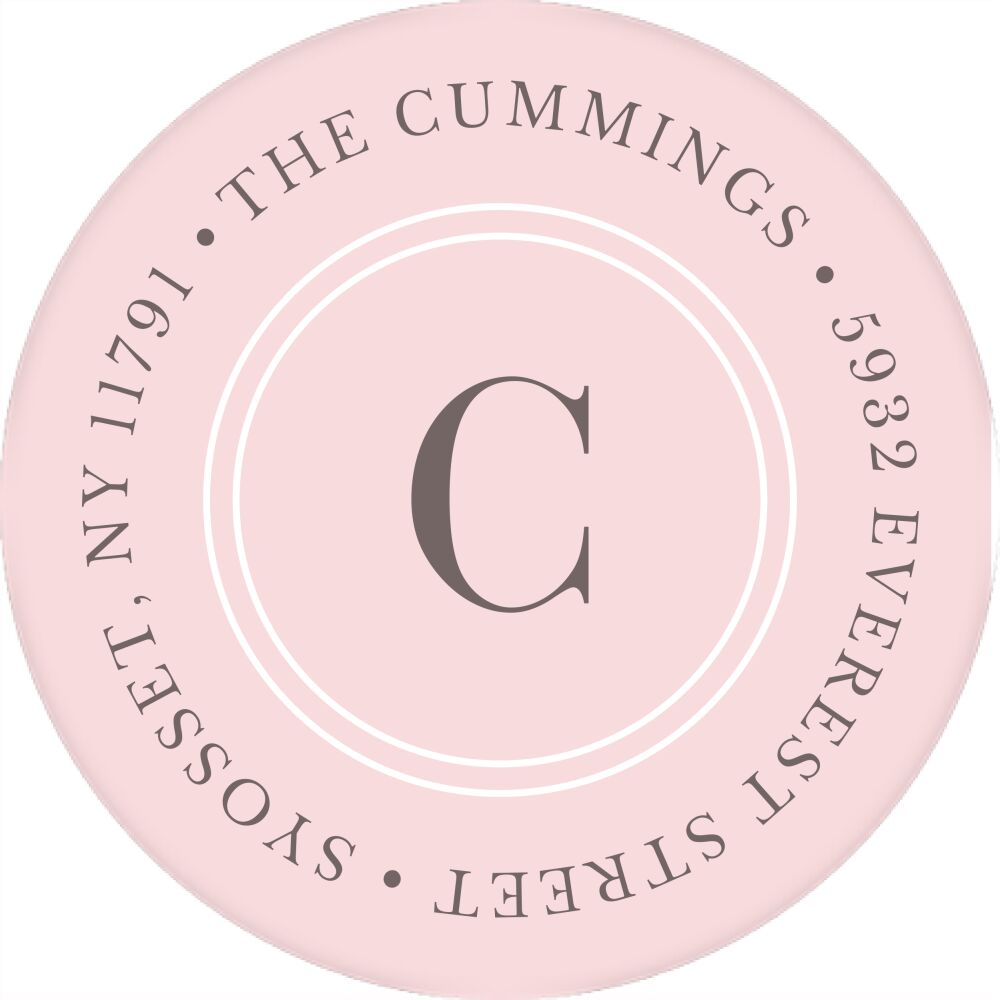 Sweet Introduction Round Address Sticky