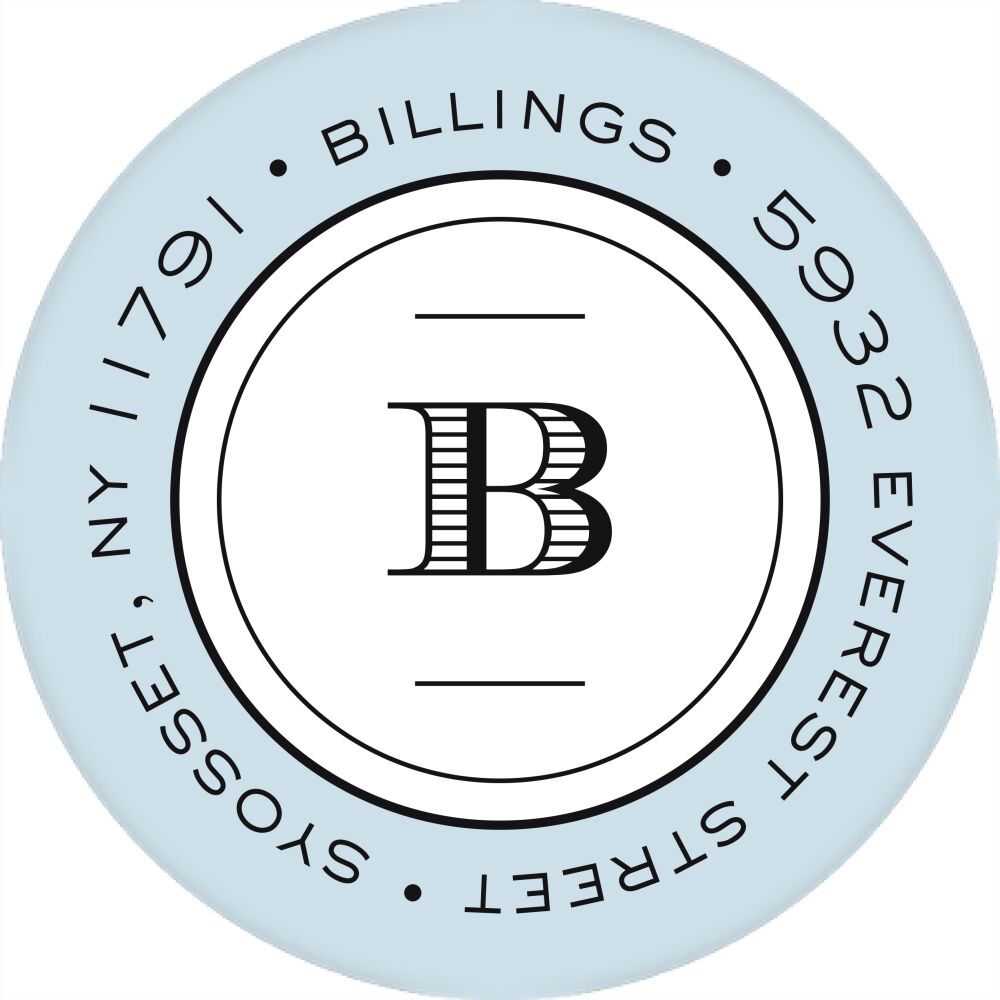 Classic& Clean Round Address Sticky