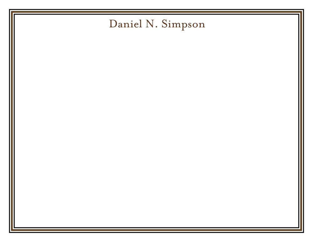 Lined Up - Brown Flat Note
