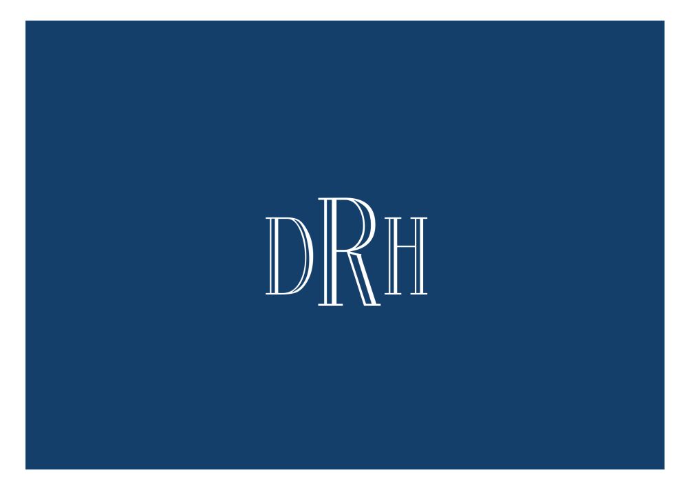 Colorblock - Blue Folded Note