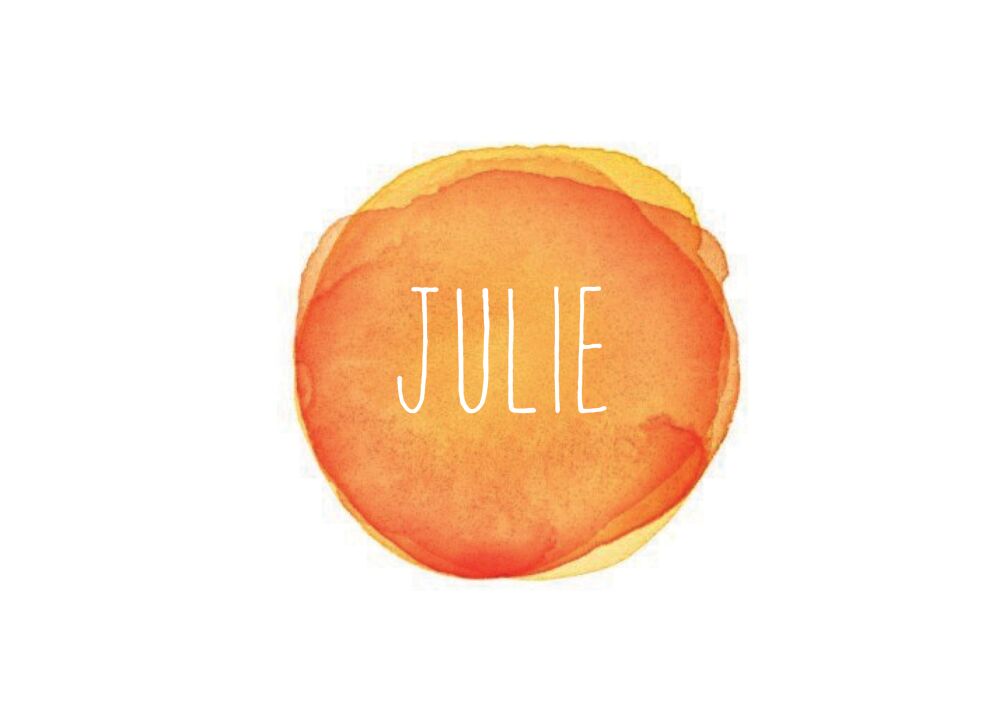 Watercolor Dot - Sunset Folded Note