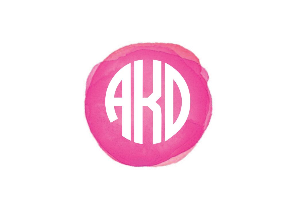 Watercolor Dot - Pink Folded Note