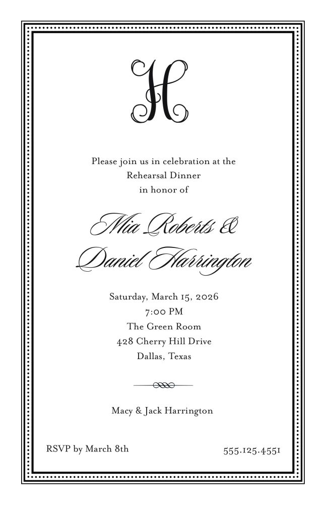 Elegant Border Invitation