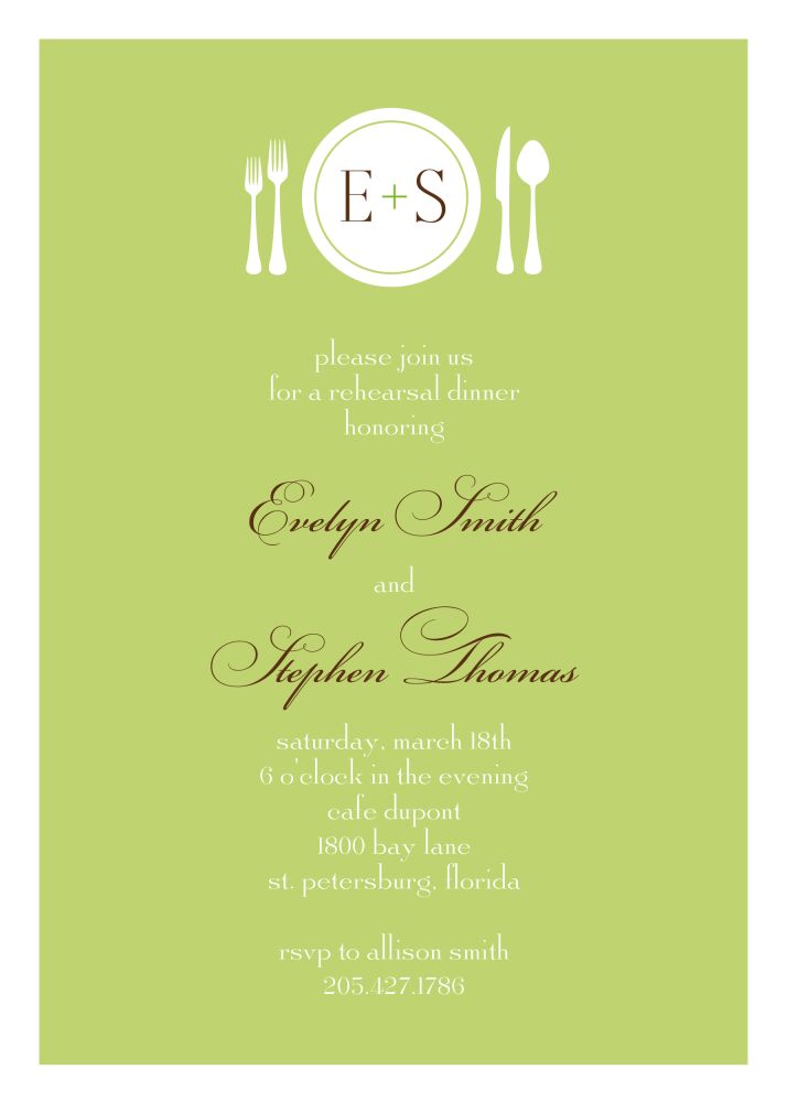 Rehearsal Dinner Invitation