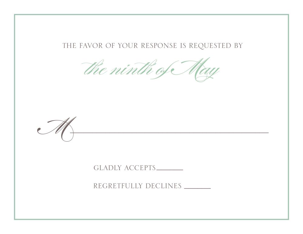 Provincial Garland Response Card