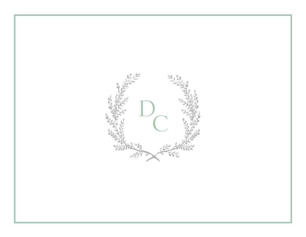 Provincial Garland Folded Note