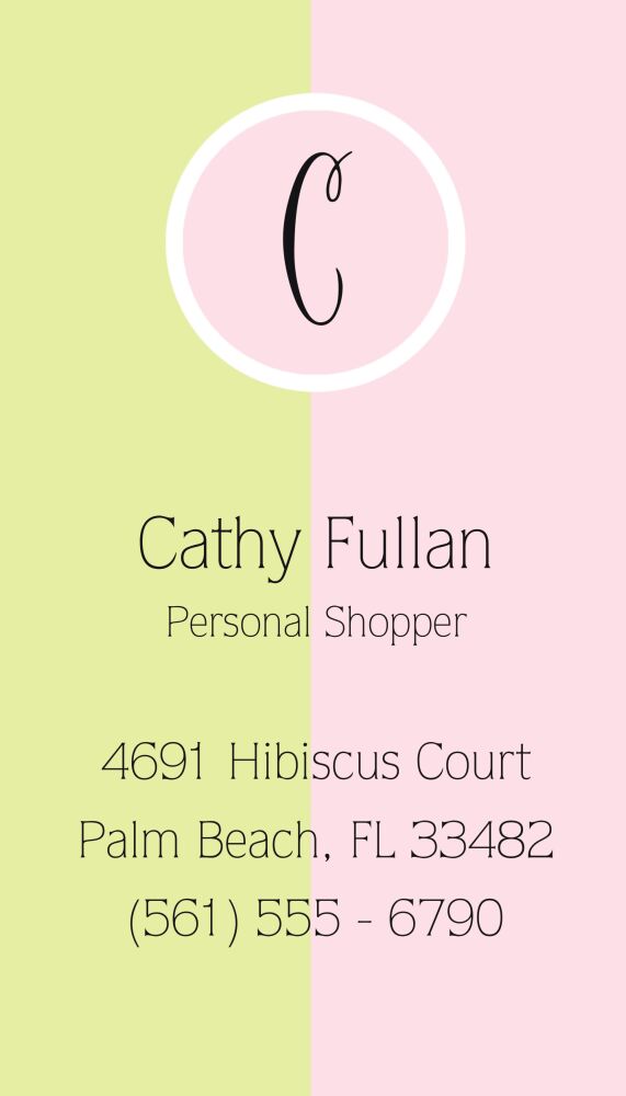 Small Simply You Calling Card