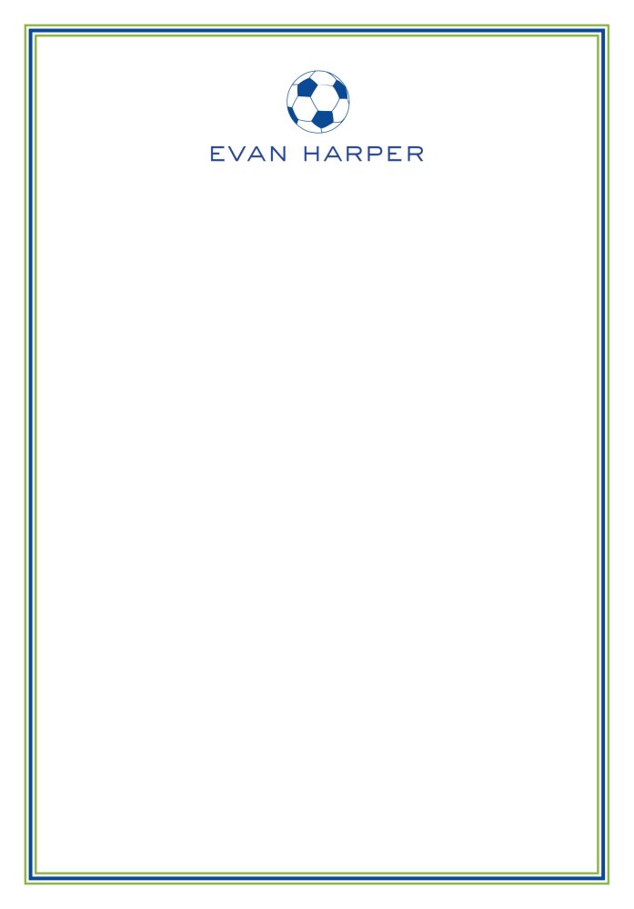 Lined Up-Navy Notepad