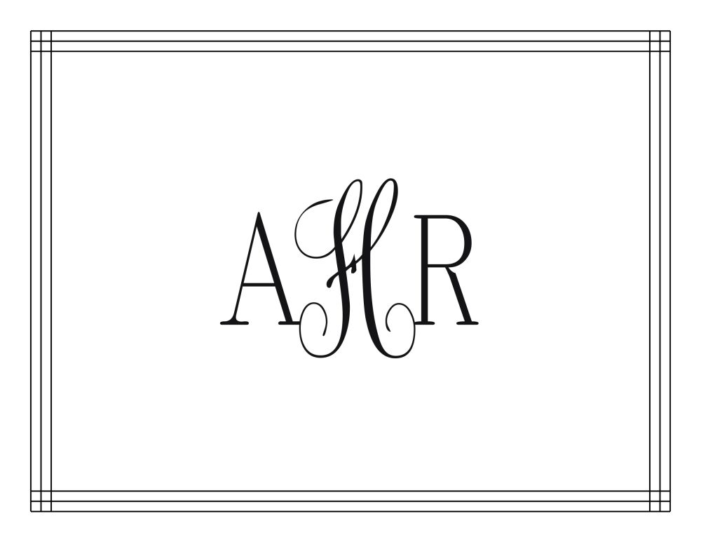 Hampton - White Folded Note