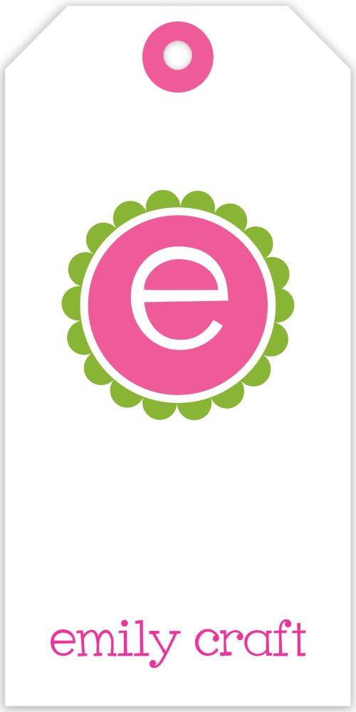 Simply Scalloped - Pink Gift Tag