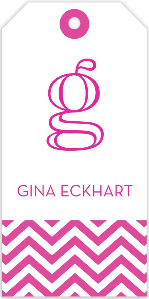 Chevron Hanging Gift Tag