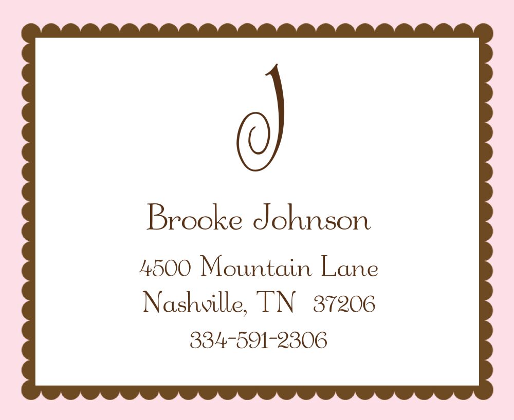 Pink Ruffled Border Sticker 