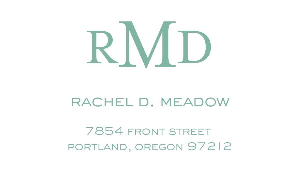 Clean & Simple Calling Card