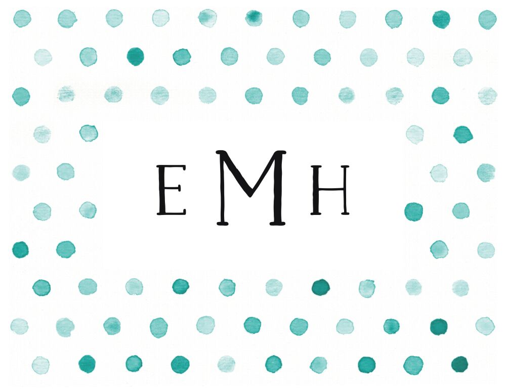 Washed Dot - AquaFolded Note