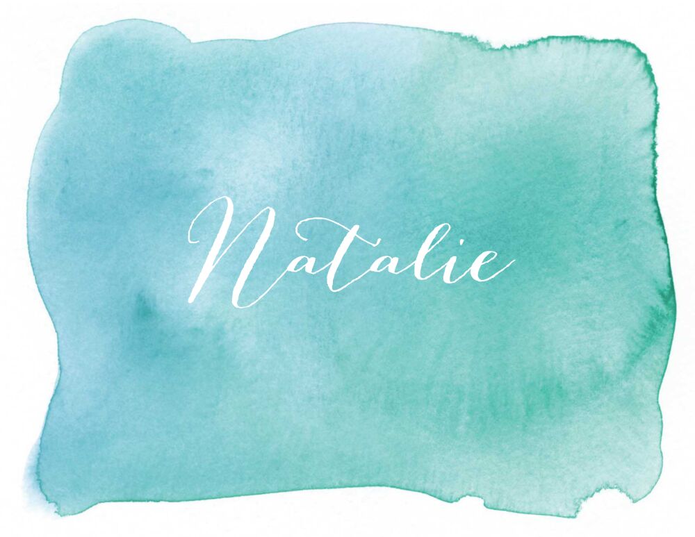 Watercolor Wash Folded Note