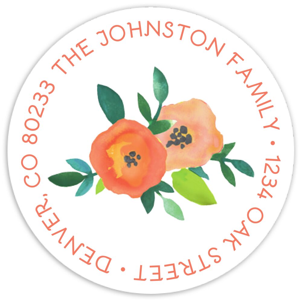 Perennial Promise Round Address Sticky