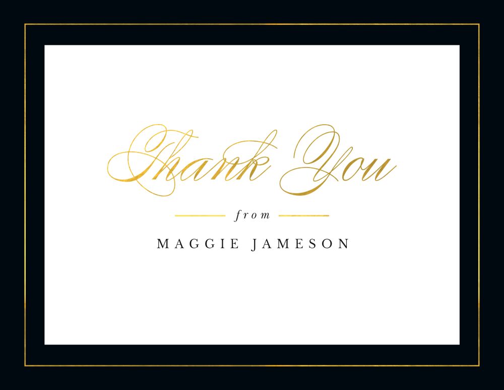 Shining Border Folded Note