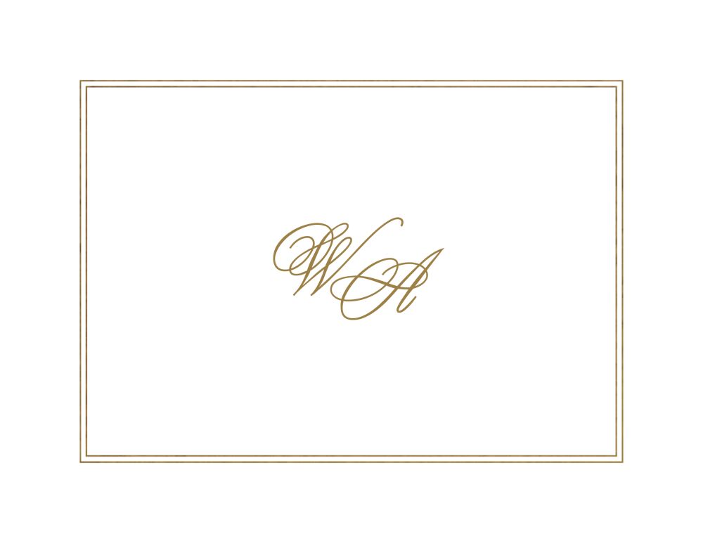 Intertwined Love Foil Pressed Folded Note