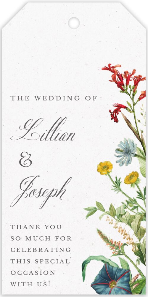 Wildflowers Hanging Gift Tag