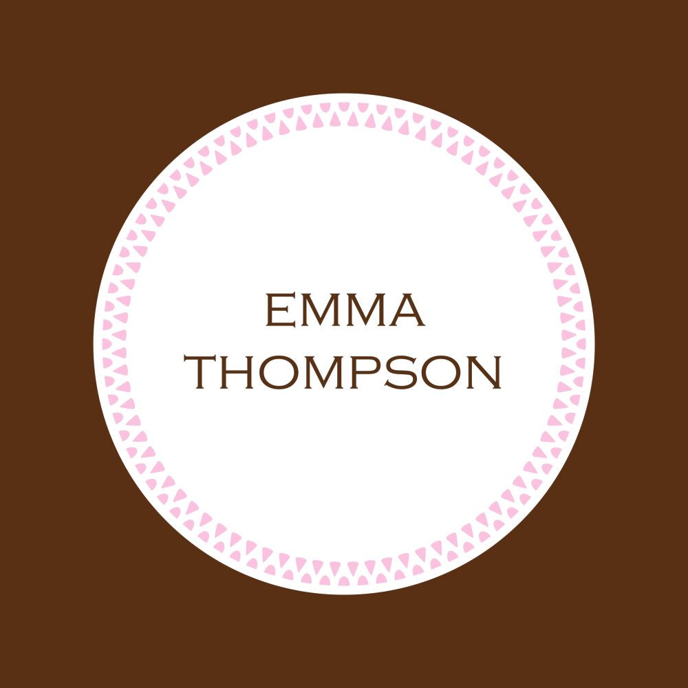 Crisp - Pink Calling Card