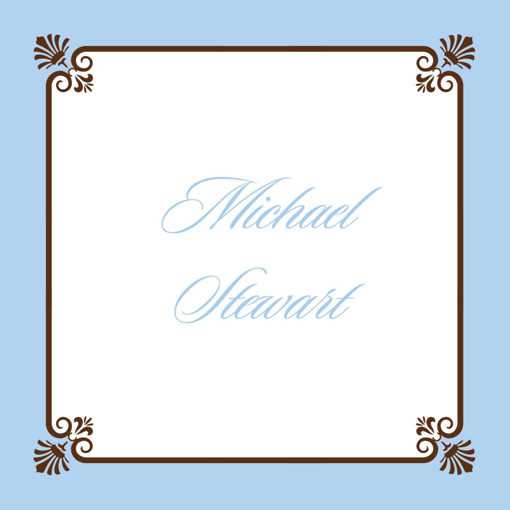 Park Avenue - Blue Square Enclosure Card