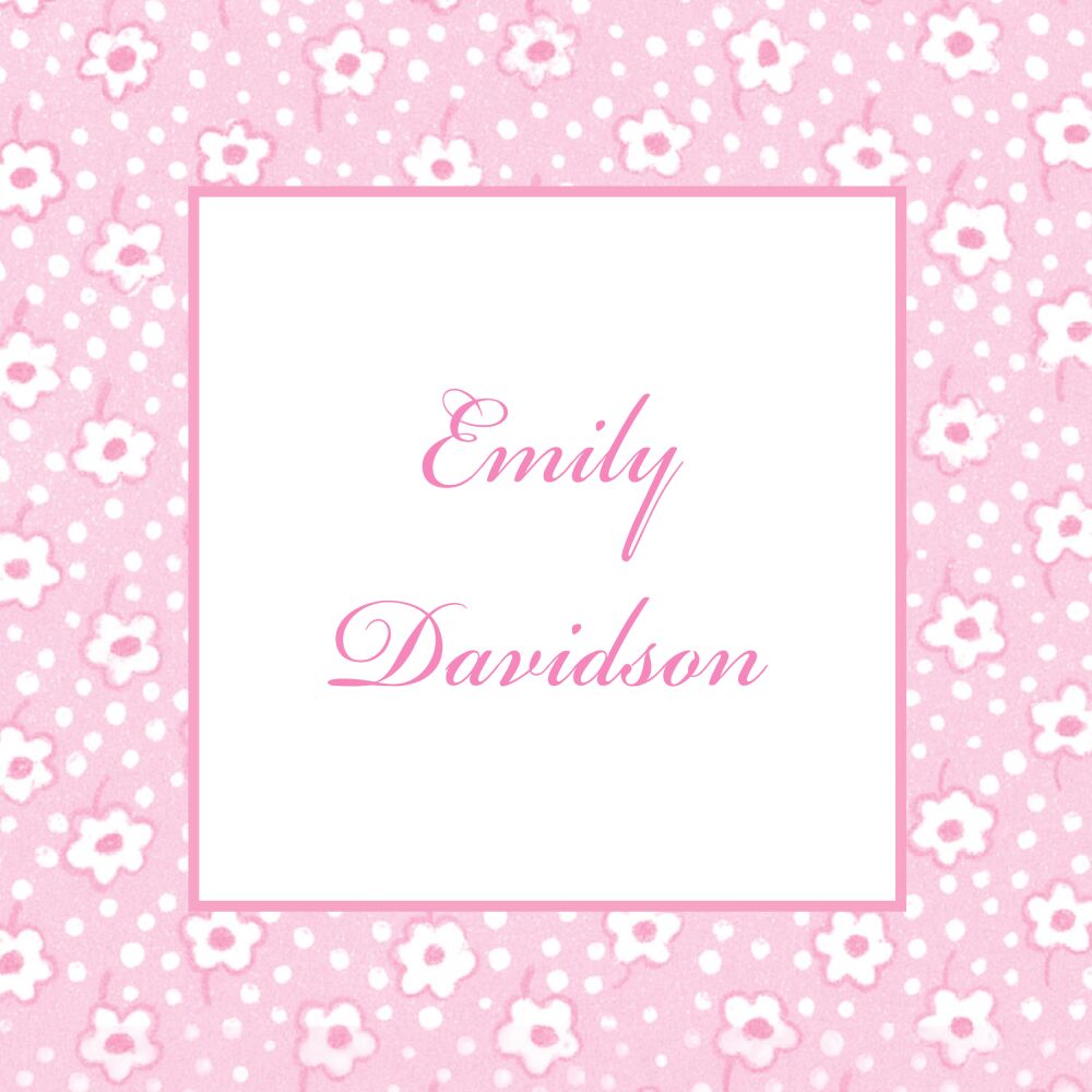 Pink Posey Calling Card