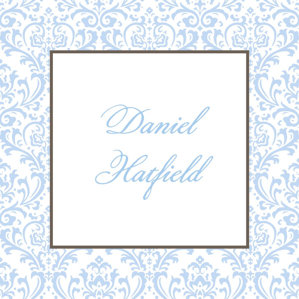 Damask Dream - Blue Sticker 