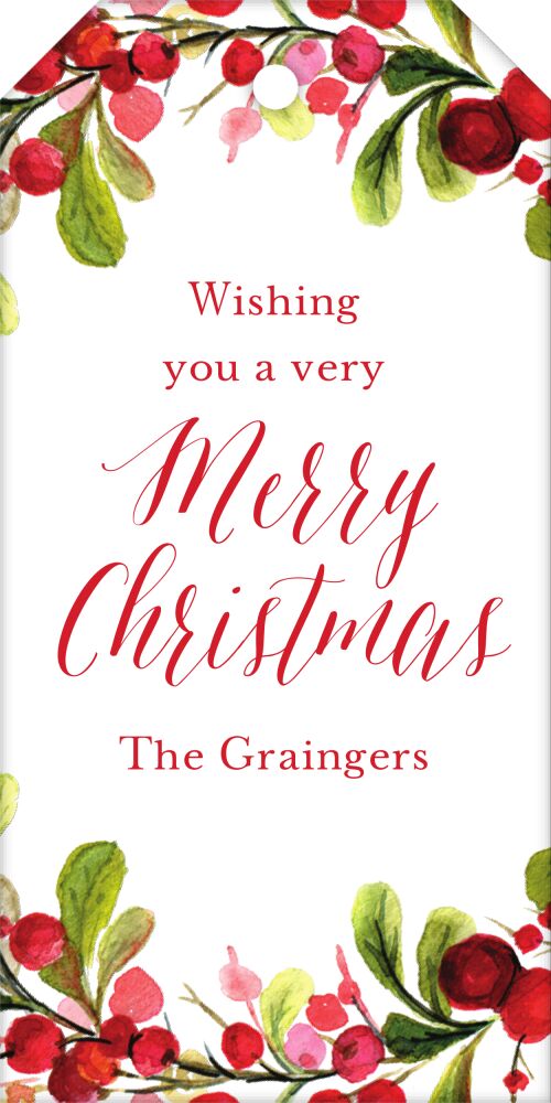 Gorgeous Garland Hanging Gift Tag