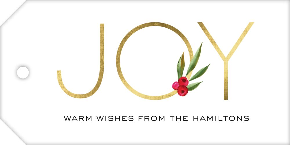 Berry Joy Hanging Gift Tag