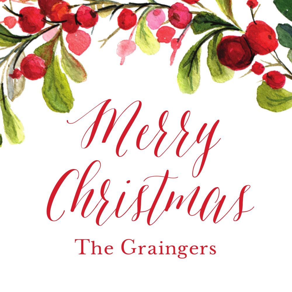 Gorgeous Garland Enclosure Card