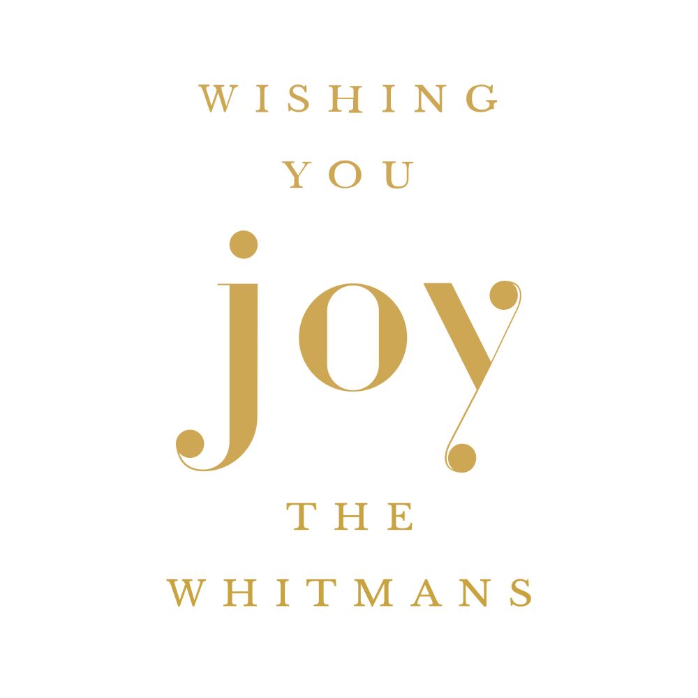 Contemporary Joy Enclosure Card