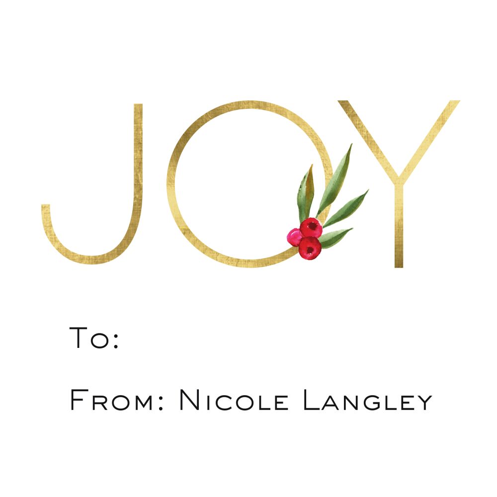 Berry Joy Enclosure Card
