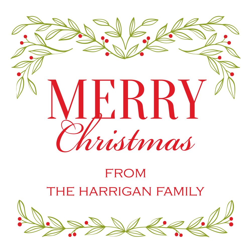 Festive Garland Enclosure Card