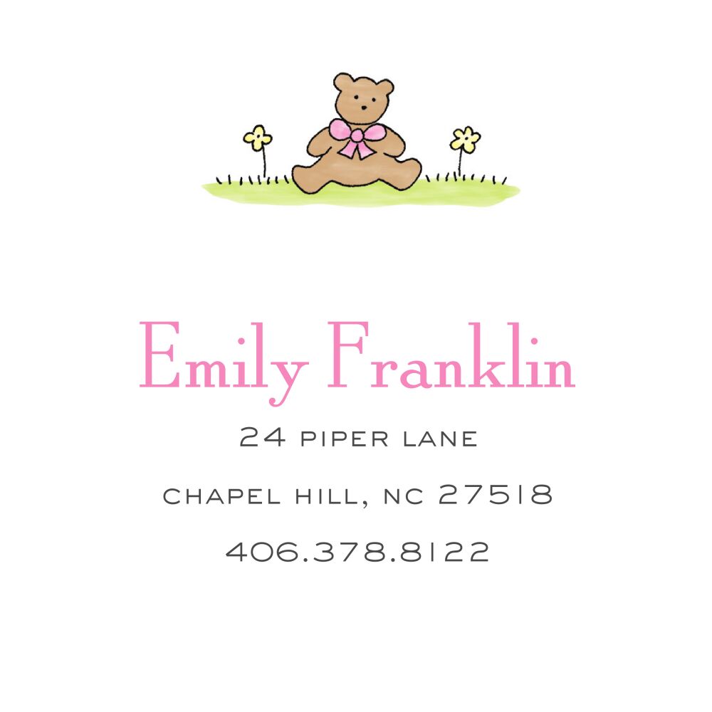 Teddy Bear - Pink Sticker 