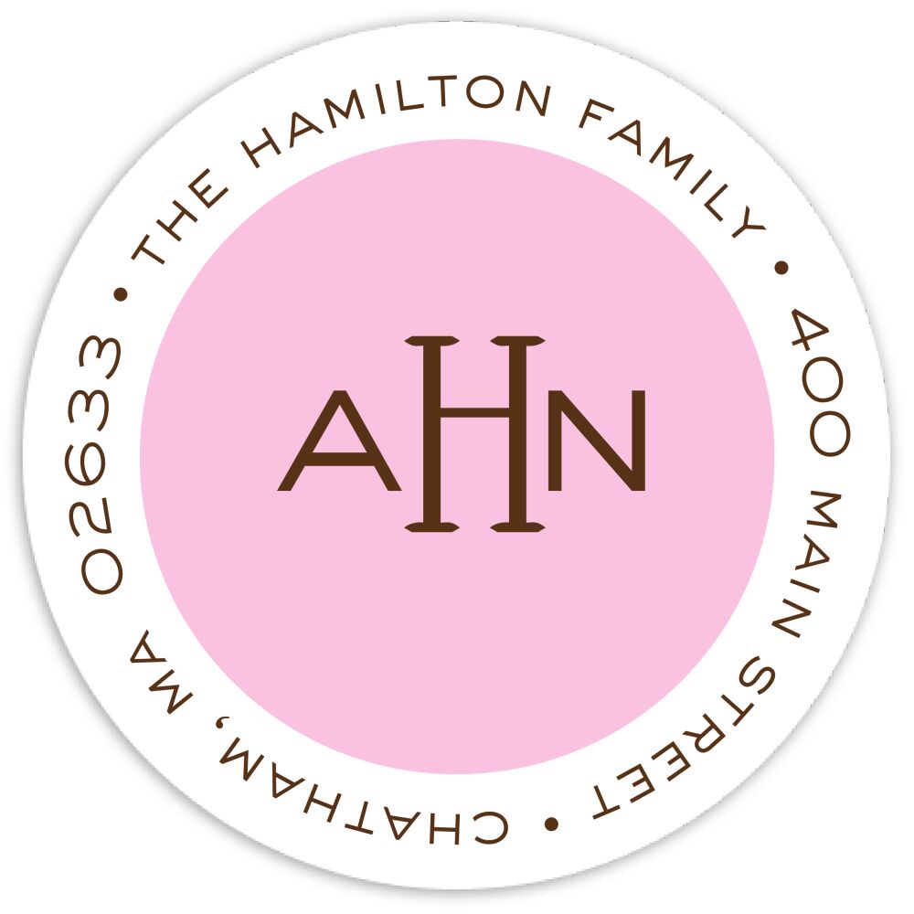 Gretel Round Address Sticky