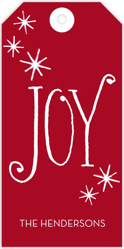 Classic Joy Hanging Gift Tag