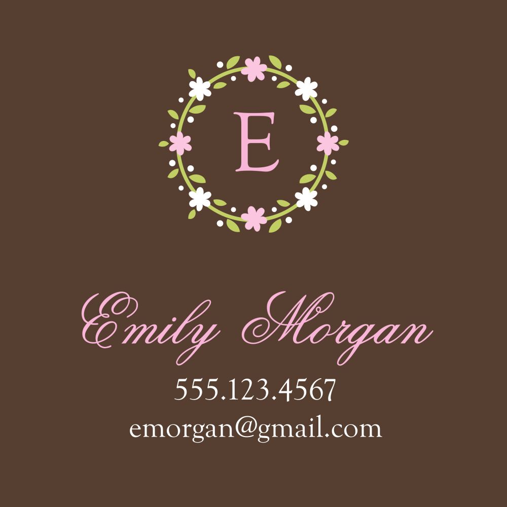 Graceful Garland Calling Card