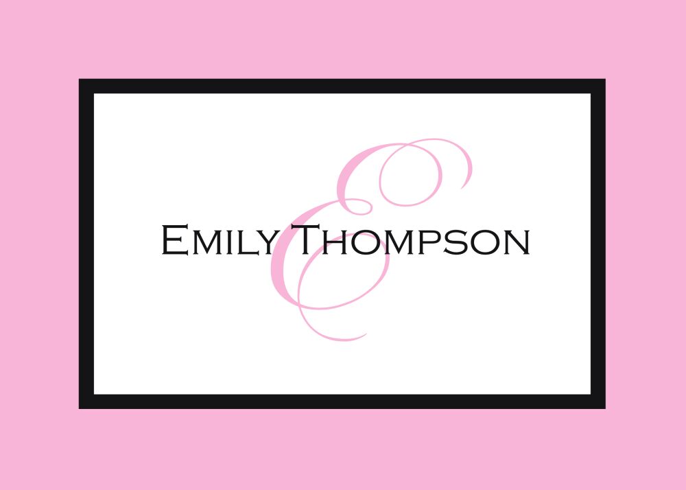Simple Frame - Peony Flat Enclosure Card