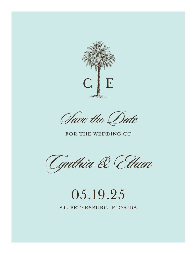 Romantic Getaway Save The Date Invitation