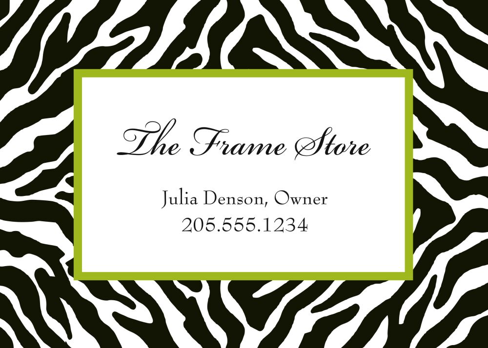 Wild Thang - Black Flat Enclosure Card