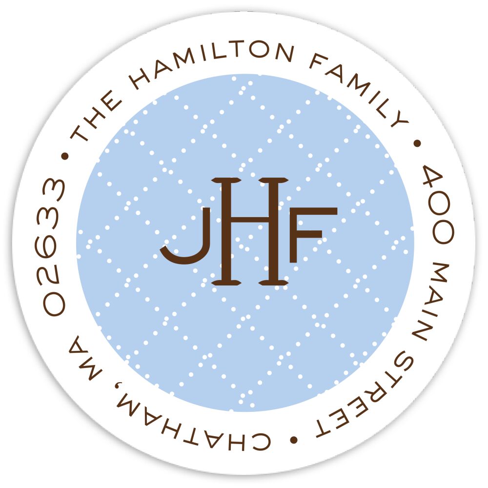 Hansel Round Address Sticky