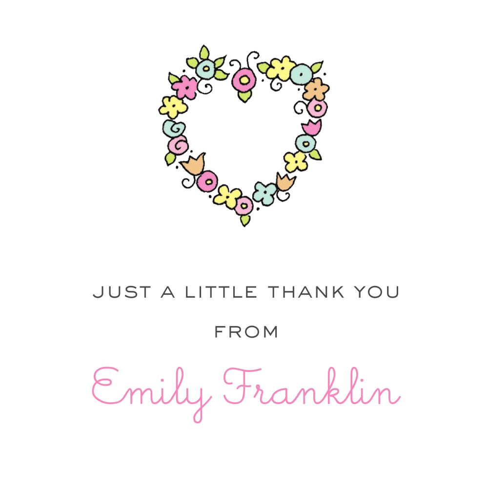 Floral Heart Sticker 